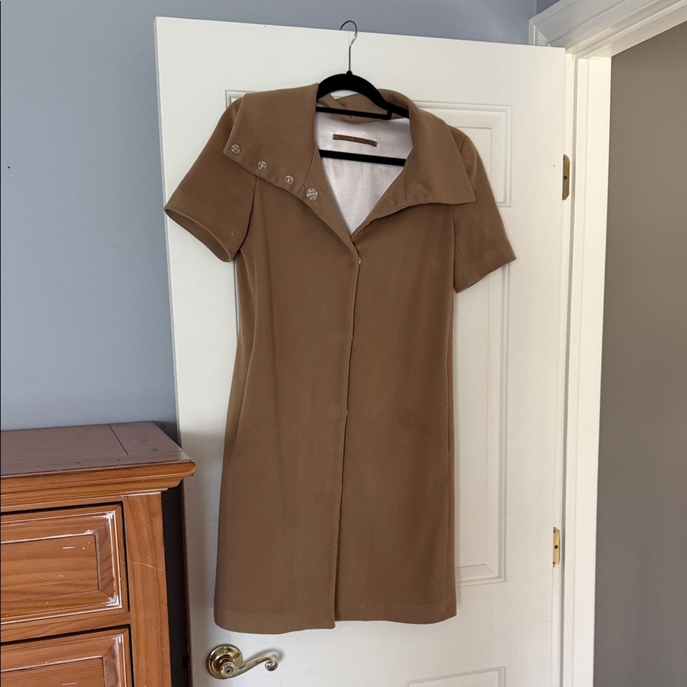 Jenni Kaybe Short Sleeved Camel Lined Jacket